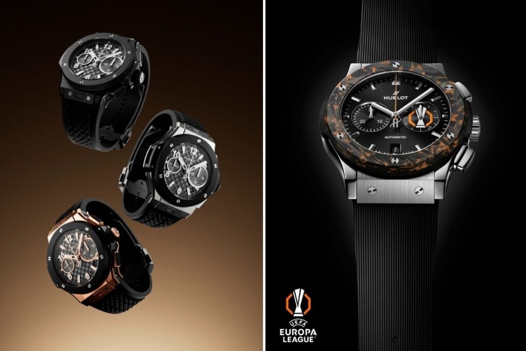 Hublot BIG BANG ORIGINAL UNICO AND CLASSIC FUSION CHRONOGRAPH UEFA EUROPA LEAGUE