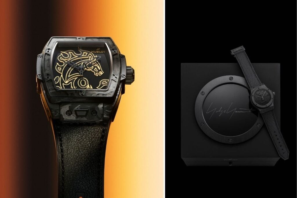 Spirit of Big Bang Year of the Horse Frosted Carbon e Classic Fusion Yohji Yamamoto All Black Camo | Fotos: Hublot