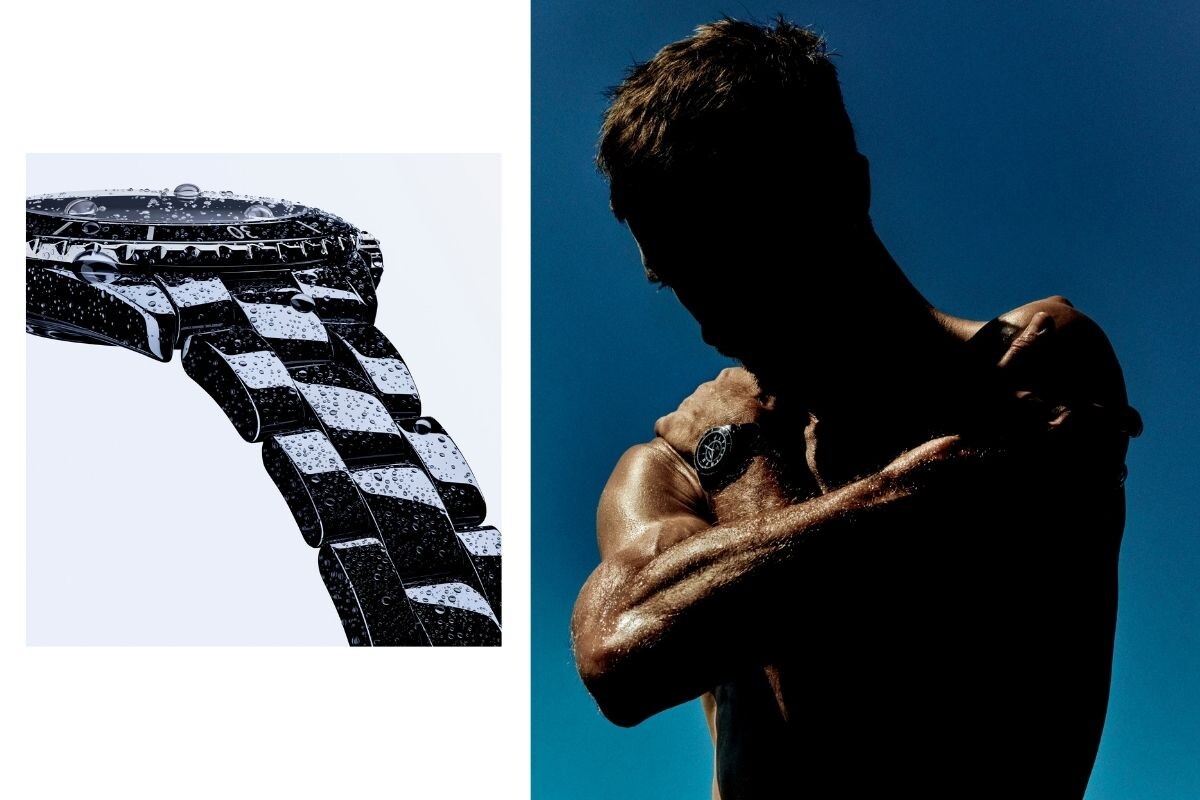 Clément Chabernaud também é protagonista da nova campanha da Chanel dedicada ao relógio J12