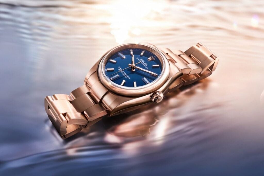 Rolex Oyster Perpetual 34, 18 kt Everose gold