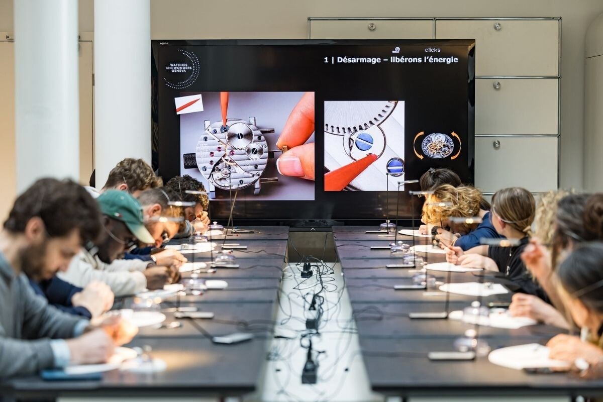 Workshop de relojoaria no Watches and Wonders 2026