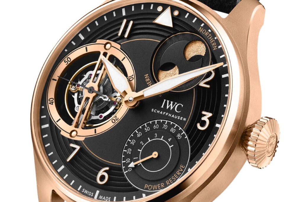 relógio em ouro IWC Big Pilot's Watch Constant Force Tourbillon