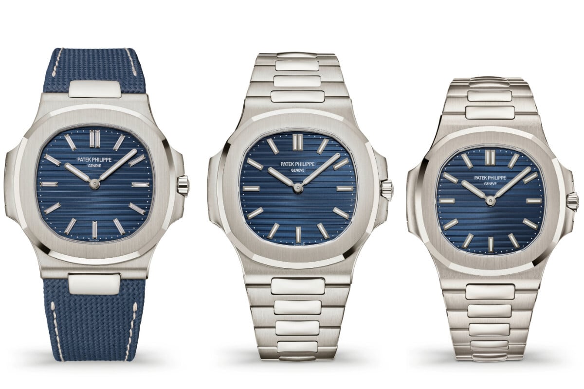 Os tr&ecirc;s Nautilus lan&ccedil;ados em 2026 pela Patek Philippe