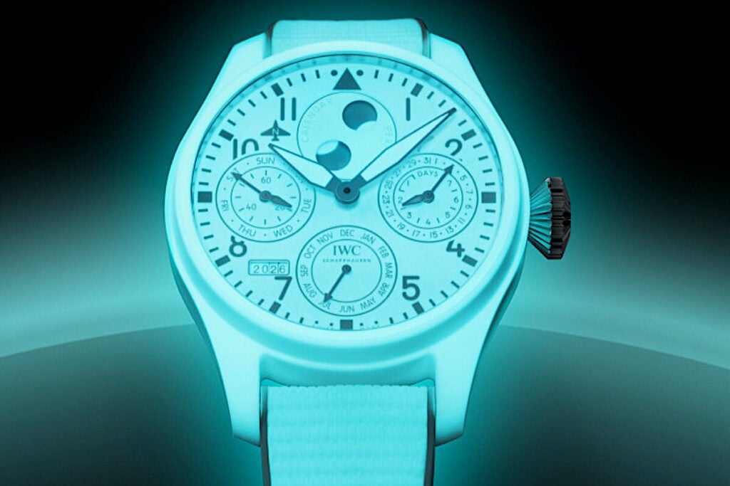 rel&oacute;gio luminescente IWC Big Pilot's Watch Perpetual Calendar Ceralume