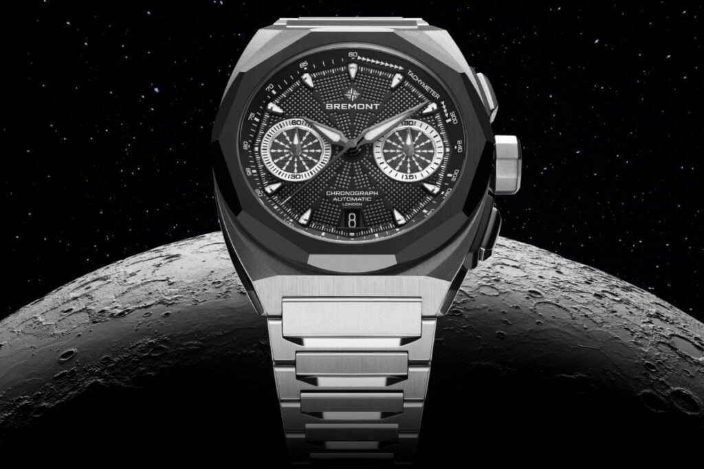 relógio cronógrafo com lua no espaço Bremont Supernova Chronograph Moon Landing