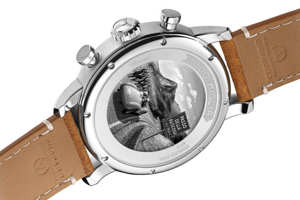 fundo de relógio Chopard Mille Miglia Classic Chronograph Raticosa | Foto: Chopard