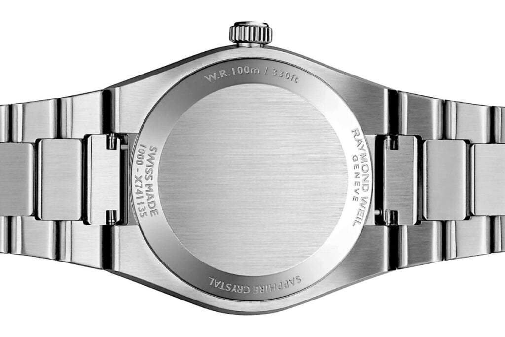 fundo de relógio com bracelete Raymond Weil A.R.T. Date | Foto: Raymond Weil