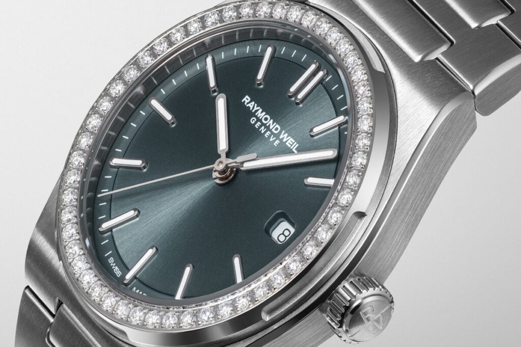relógios com bracelete e diamantes Raymond Weil A.R.T. Date | Foto: Raymond Weil