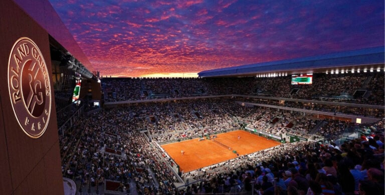 Sessão noturna no Court Philippe Chatrier | Foto: Rolex