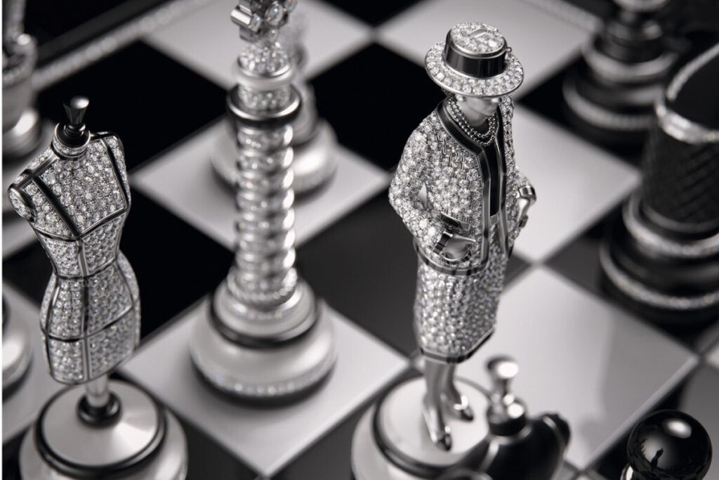 pe&ccedil;as xadrez Chanel Coco Game Chanel Chessboard | Foto: Chanel