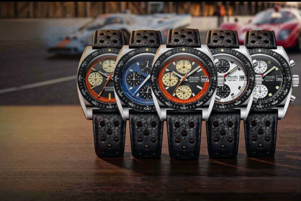 cinco relógios Nivada Grenchen Autochron | Foto: Nivada Grenchen