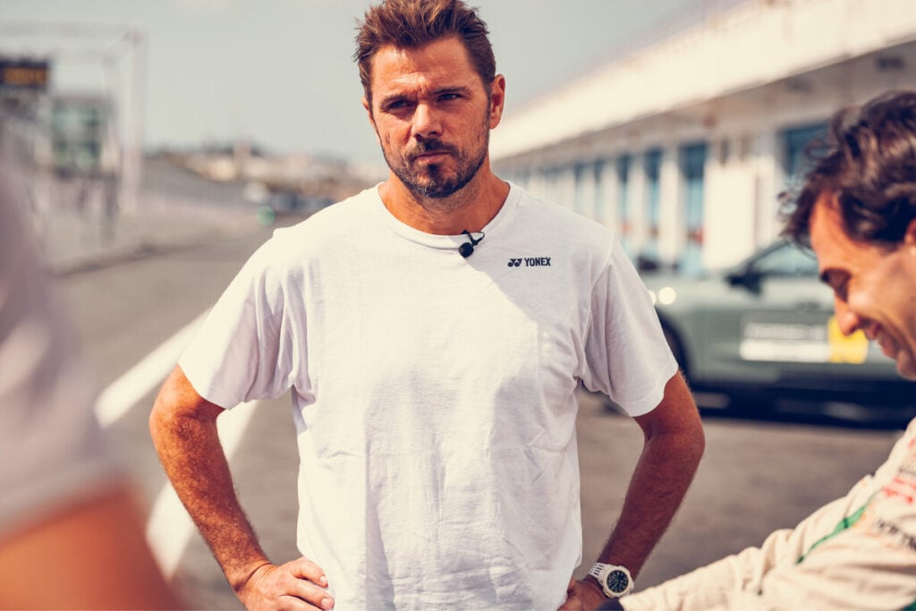 tenista Stan Wawrinka com relógio no pulso Norqain Wild One Skeleton X-Lite | Foto: Millennium Estoril Open
