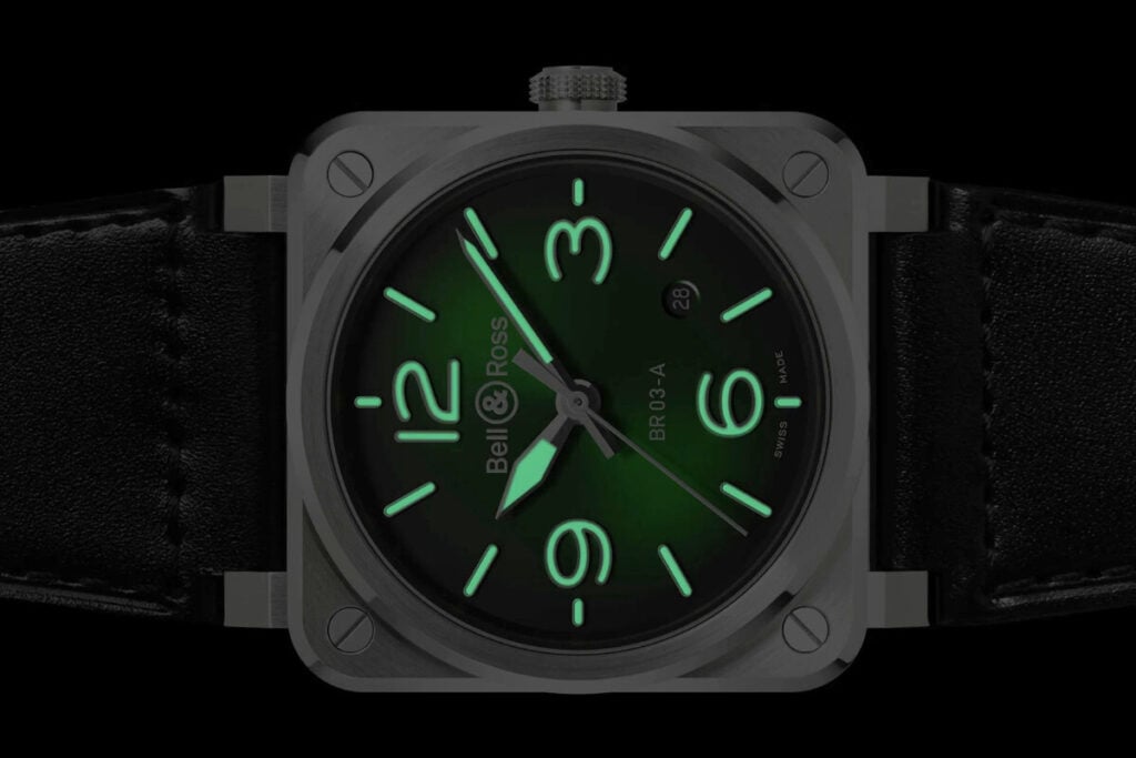 rel&oacute;gio Bell & Ross BR-03 Green Steel | Foto: Bell & Ross