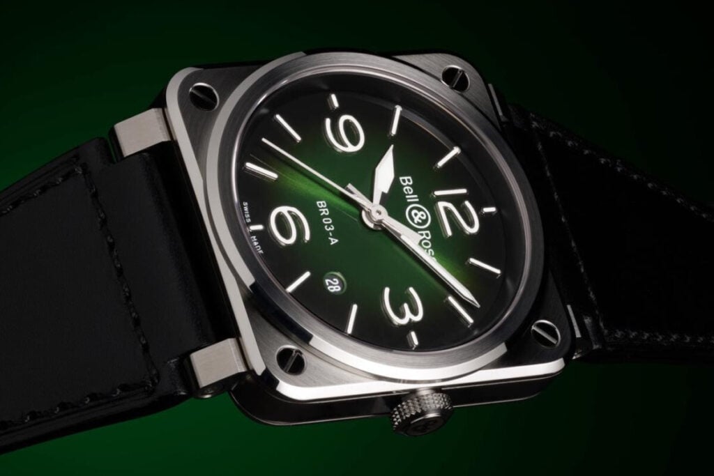rel&oacute;gio Bell & Ross BR-03 Green Steel | Foto: Bell & Ross